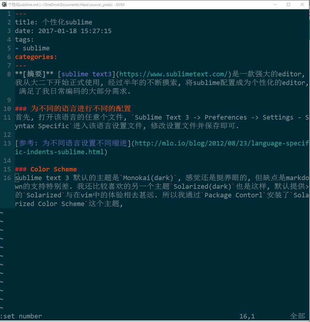 Solarized for vim
