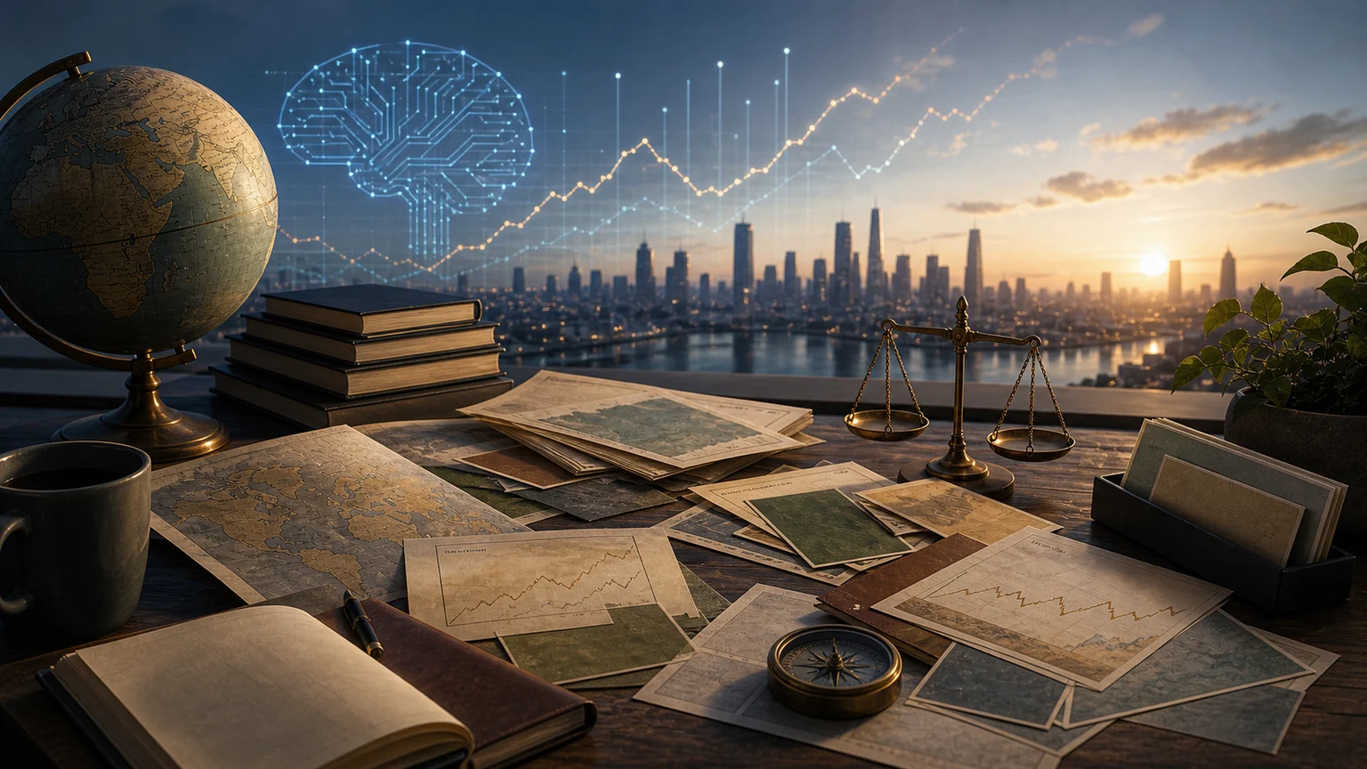 Markets, currencies, and AI in the historical process