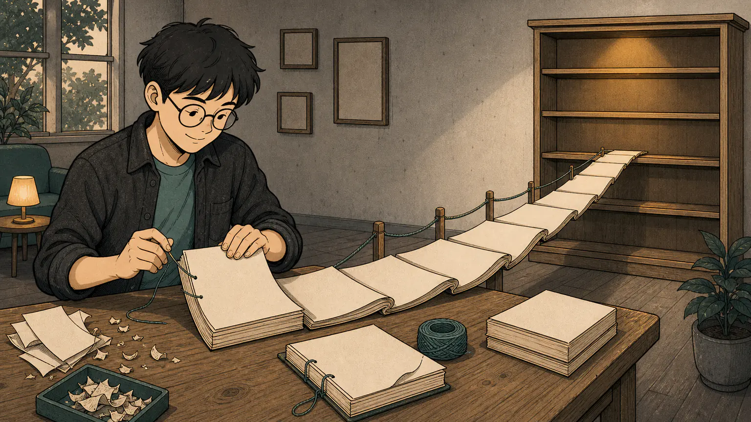 Forest binds scattered technical notes into pages that form a small bridge toward an orderly public bookshelf