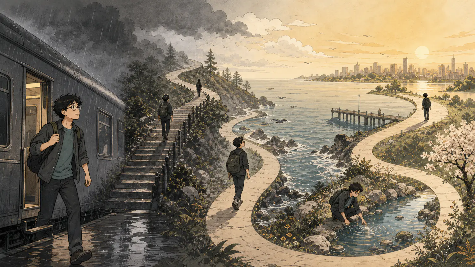 Forest backpacks through mountain steps, a windy coast and spring-fed lakes on a seven-day journey from heaviness to openness