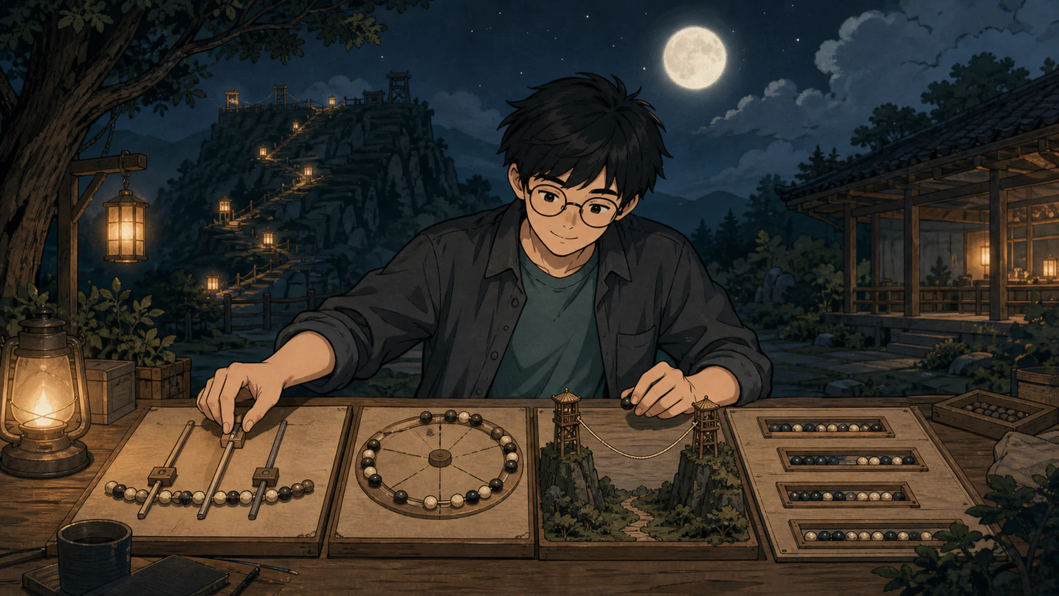 夜间补题的 Forest 将珠链分成等重三段、旋转单位珠、连接最佳双塔并检查所有组合窗格